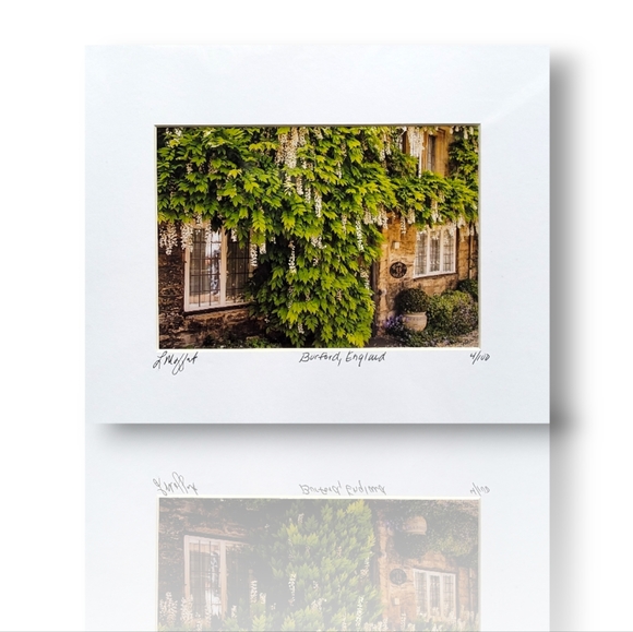 Fine Art Photography Cottage Burford, England UK, 8x10 Matted - Picture 1 of 2